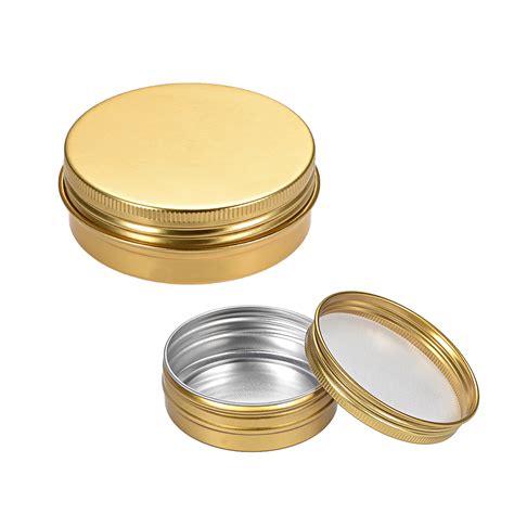 round craft box metal screw lid|Metal Screw Lid Container .